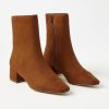 Accessories & Shoes Loft | Cap Toe Booties Chestnut Brown