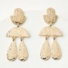 Accessories & Shoes Loft | Hammered Chandelier Earrings Gold