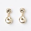 Accessories & Shoes Loft | Hammered Drop Earrings Gold