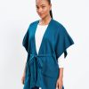 Accessories & Shoes Loft | Ribbed Pocket Wrap Teal Shadow