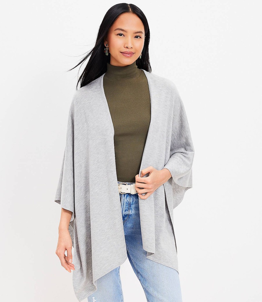 Accessories & Shoes Loft | Travel Wrap Light Heather Grey