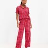 Clothing Loft | Plaid Pajama Set Ruby Rust