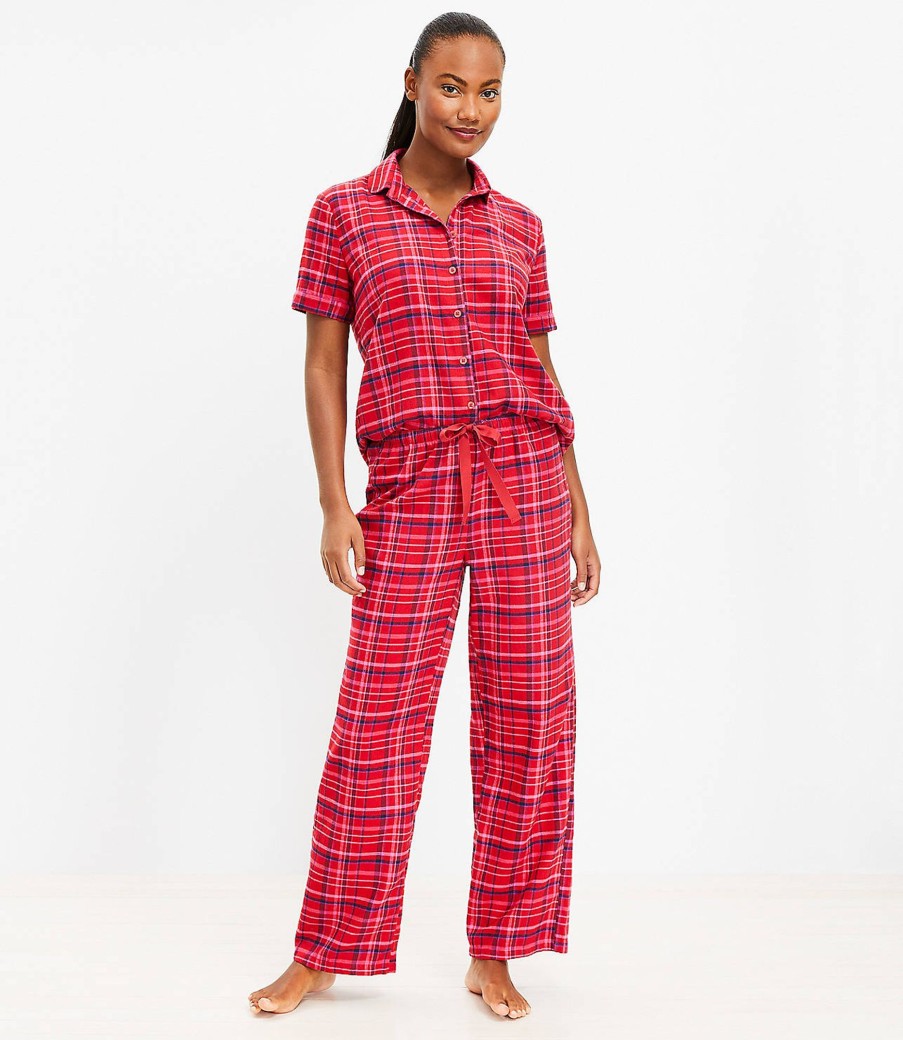 Clothing Loft | Plaid Pajama Set Ruby Rust