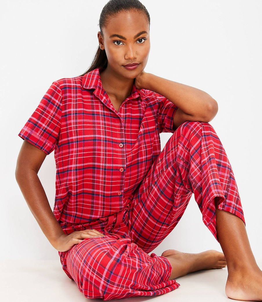 Clothing Loft | Plaid Pajama Set Ruby Rust