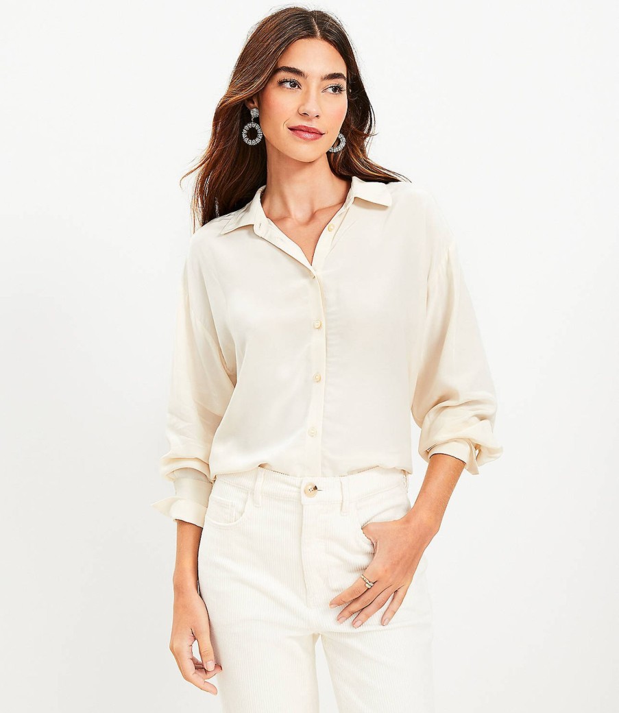 Clothing Loft | Crepe Everyday Shirt Pure Vanilla