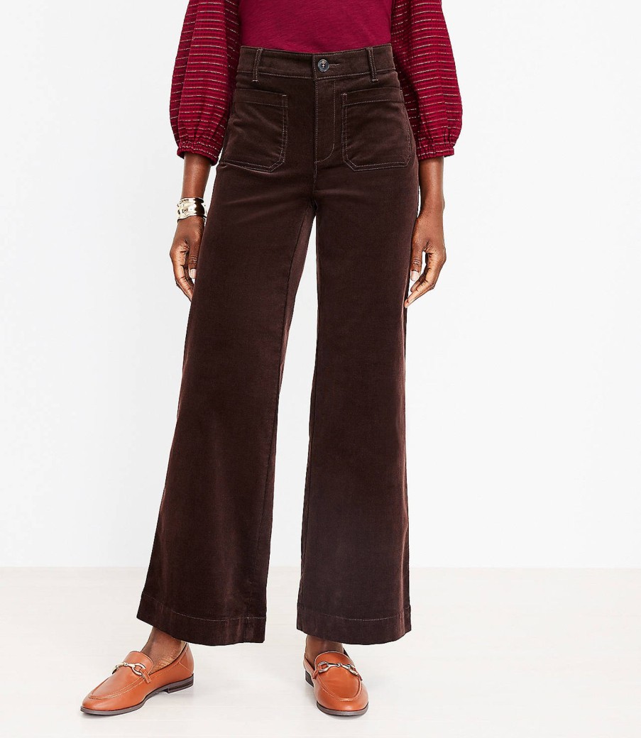 Peyton Trouser Pants in Velvet