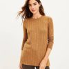 Clothing Loft | Lou & Grey Brushed Ribbed Tee Simply Camel