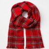 Accessories & Shoes Loft | Plaid Blanket Scarf Tango Red