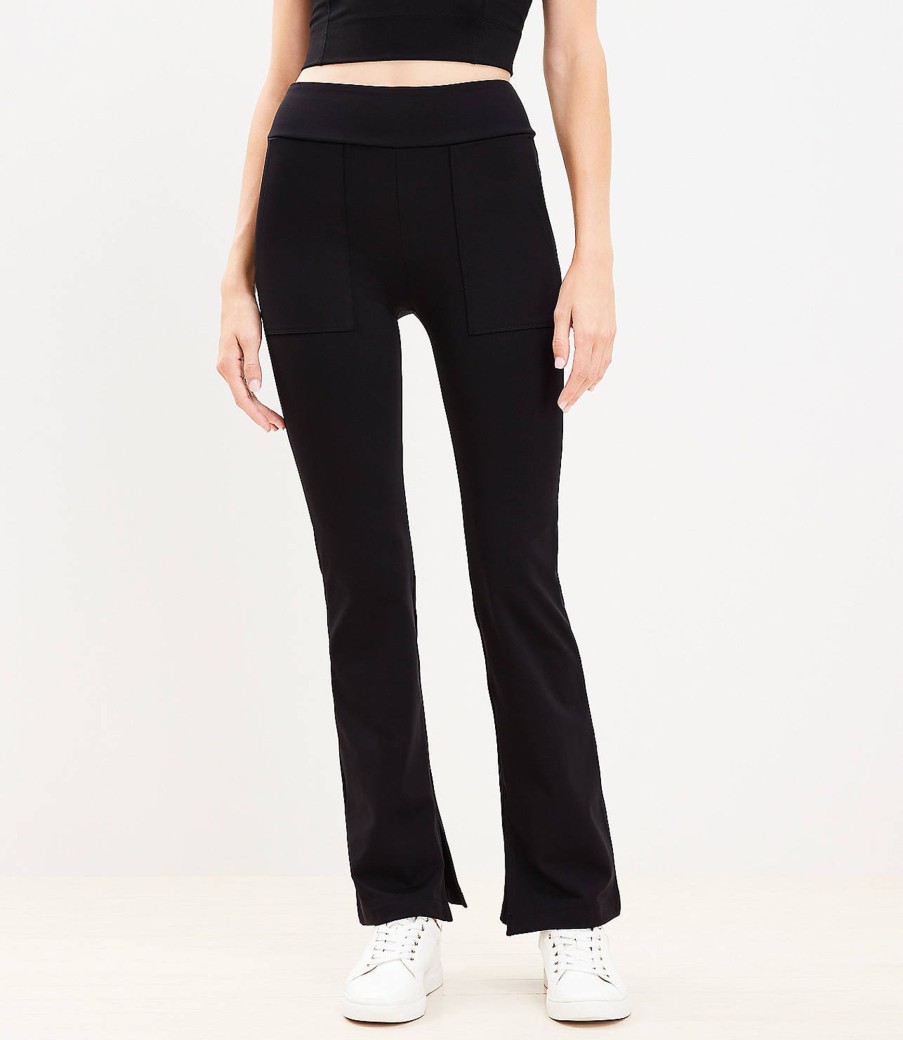 Clothing Loft | Lou & Grey Brushed Back Flare Pants Black