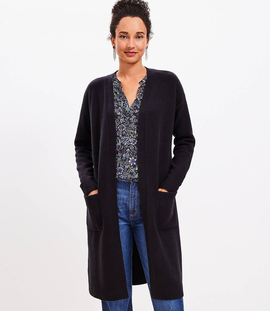 Clothing Loft | Cozy Open Coatigan Black