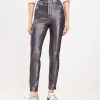 Clothing Loft | Coated High Rise Skinny Jeans In Pewter Metallic