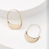 Accessories & Shoes Loft | Crescent Hoop Earrings Goldtone