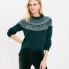 Clothing Loft | Fair Isle Everyday Sweater Deep Tropic Green