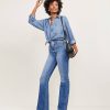 Clothing Loft | High Rise Slim Flare Jeans In Vintage Mid Indigo Wash