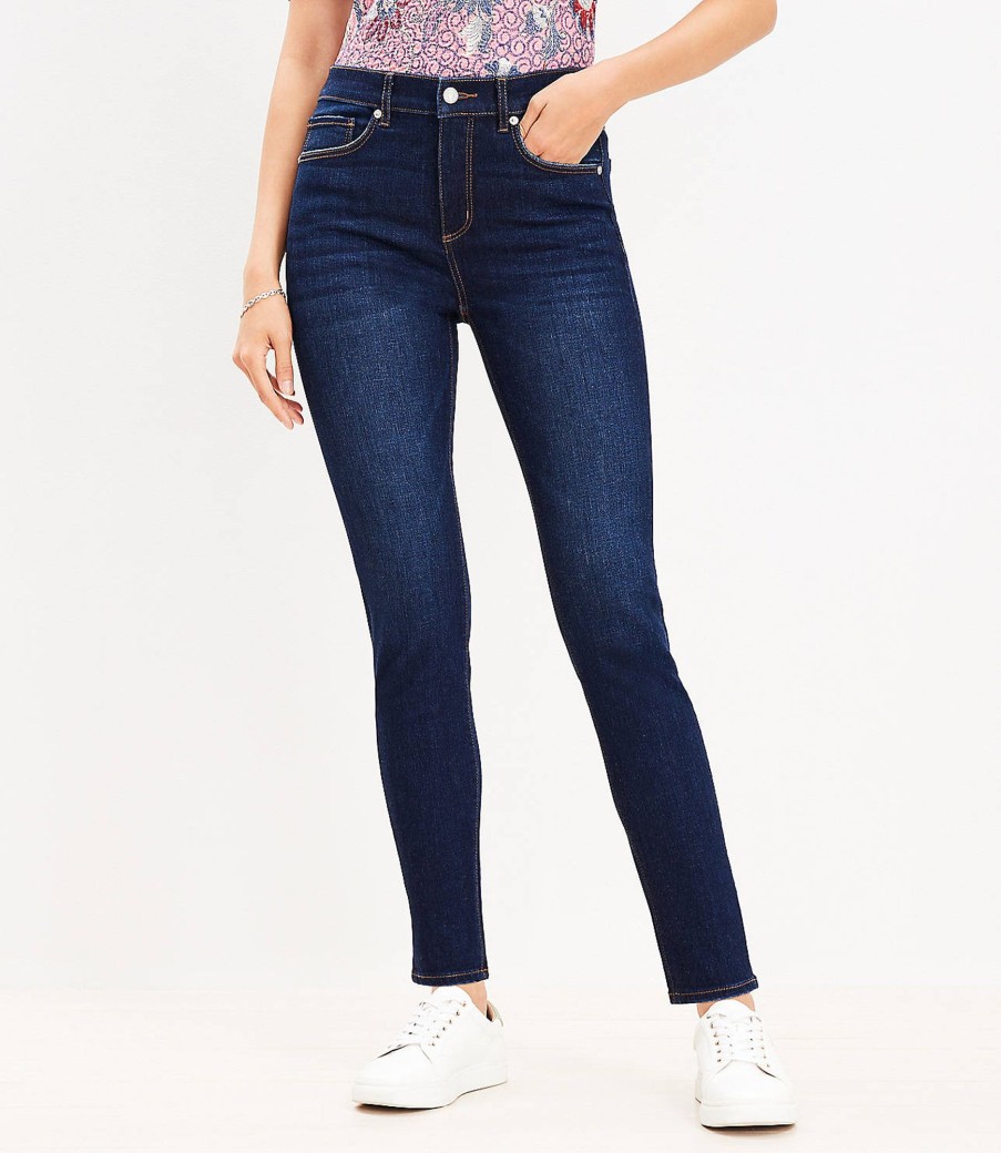 Clothing Loft | Mid Rise Skinny Jeans In Vintage Dark Wash