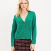 Clothing Loft | V-Neck Pocket Cashmere Cardigan Tranquility Green