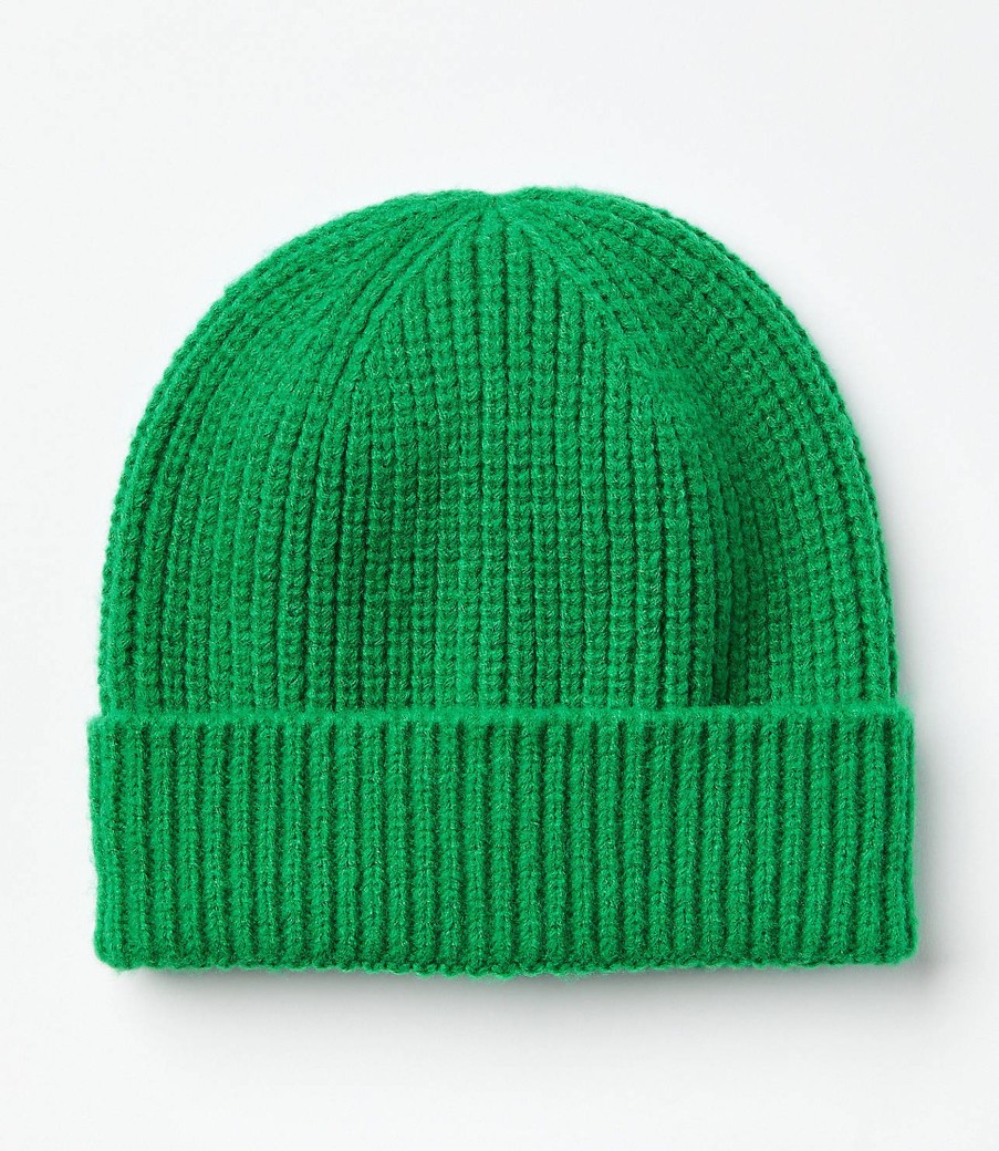 Accessories & Shoes Loft | Ribbed Beanie Bright Kelly Green