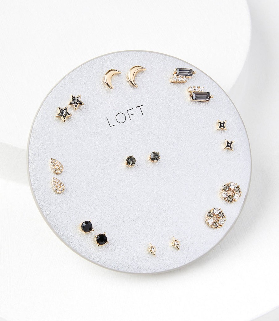 Accessories & Shoes Loft | Star Sparkle Stud Earring Set Black