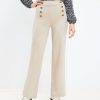 Clothing Loft | Mariner Wide Leg Pants In Twill Sandy Cove