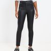 Clothing Loft | Curvy Coated High Rise Skinny Jeans In Black