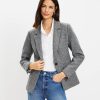 Clothing Loft | Brushed Knit Modern Blazer Grey Multi