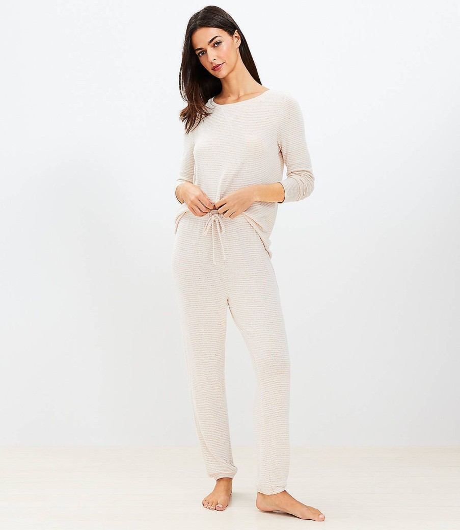 Clothing Loft | Striped Pajama Set Whisper White