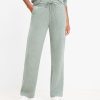 Clothing Loft | Lou & Grey Marled Wide Leg Sweatpants Green Marl