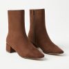 Accessories & Shoes Loft | Cap Toe Booties Chocolate