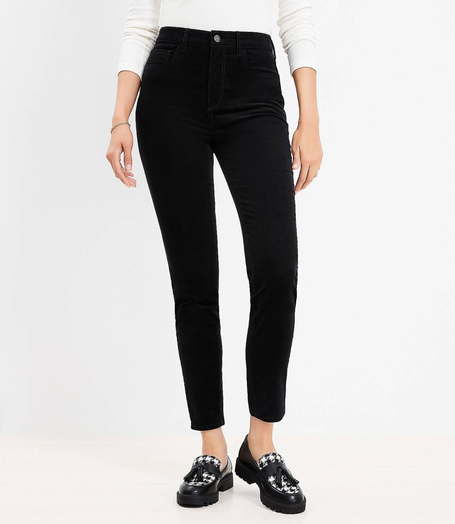 Clothing Loft | Curvy Skinny Corduroy Pants Black