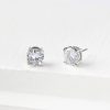 Accessories & Shoes Loft | Sparkle Stud Earrings Silvertone