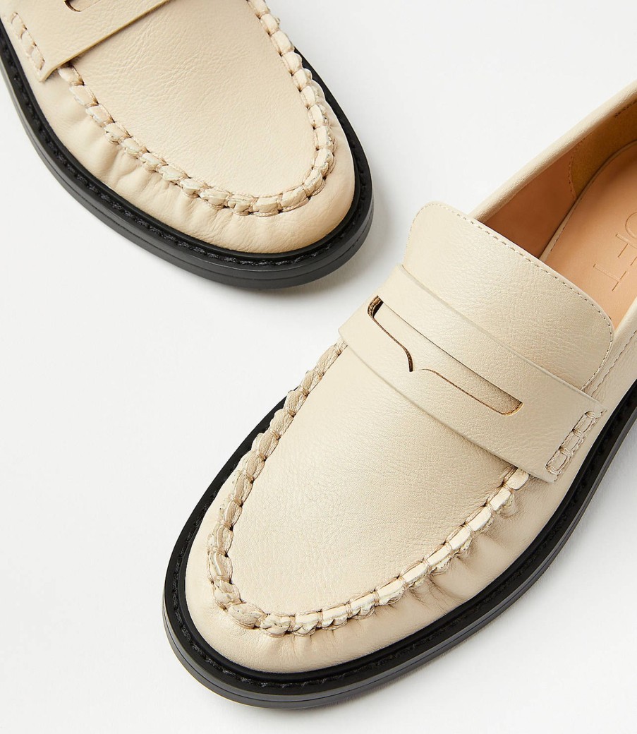 Accessories & Shoes Loft | Modern Penny Loafers Ivory