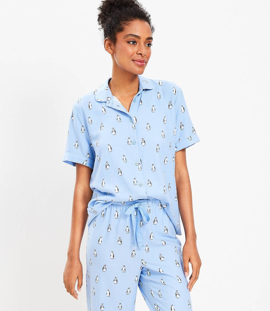 Clothing Loft | Penguin Pajama Top Luxe Larimar