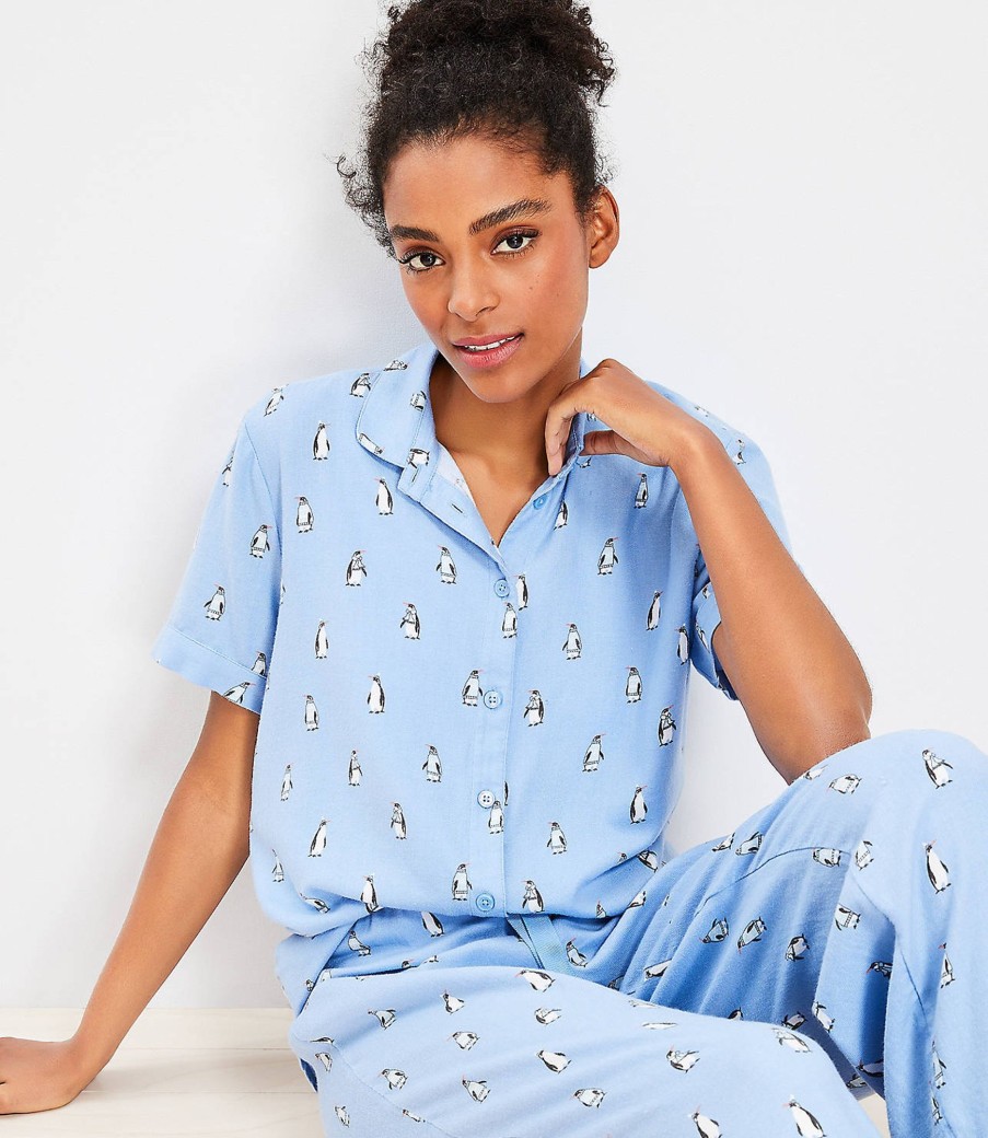 Clothing Loft | Penguin Pajama Top Luxe Larimar