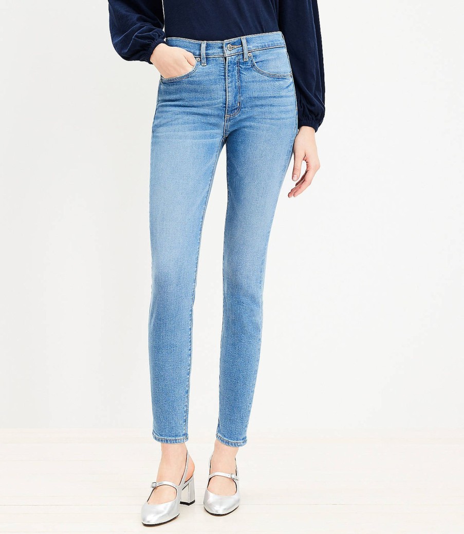 Clothing Loft | Mid Rise Skinny Jeans In Classic Mid Wash