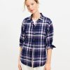 Clothing Loft | Flannel Everyday Tunic Shirt Deep Space Blue