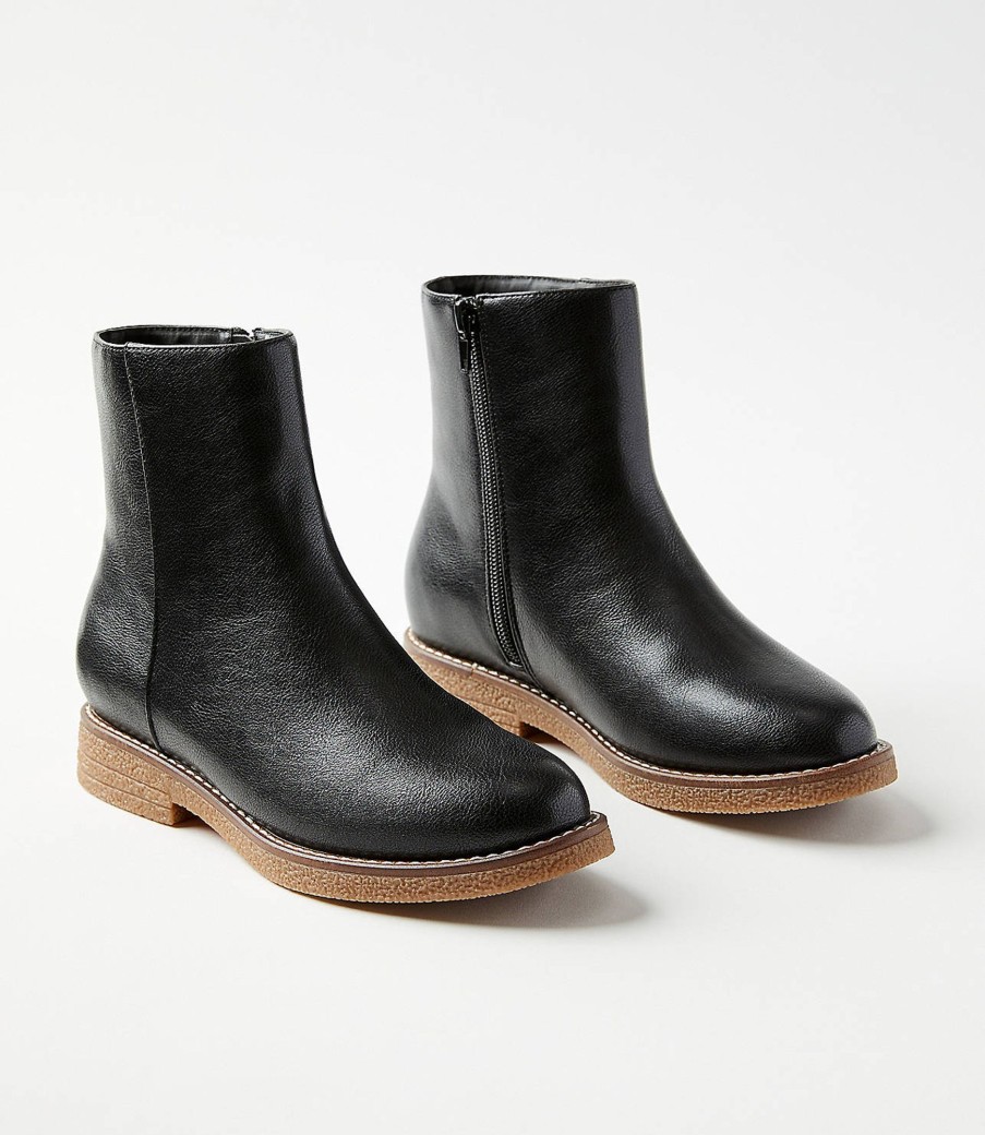 Accessories & Shoes Loft | Crepe Soled Booties Black