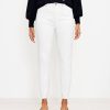 Clothing Loft | Tall Curvy High Rise Frayed Skinny Jeans In White