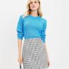 Clothing Loft | Metallic Sequin Tweed Shift Skirt White / Black