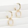 Accessories & Shoes Loft | Drop Hoop Earrings Mother Of Pearl