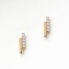 Accessories & Shoes Loft | Demi Fine Bar Stud Earrings Gold