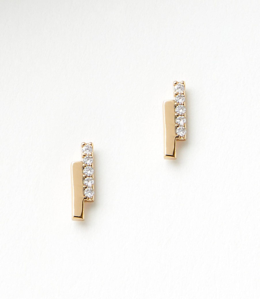 Accessories & Shoes Loft | Demi Fine Bar Stud Earrings Gold