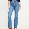 Clothing Loft | Curvy High Rise Slim Flare Jeans In Vintage Mid Indigo Wash