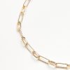 Accessories & Shoes Loft | Textured Chain Link Necklace Goldtone