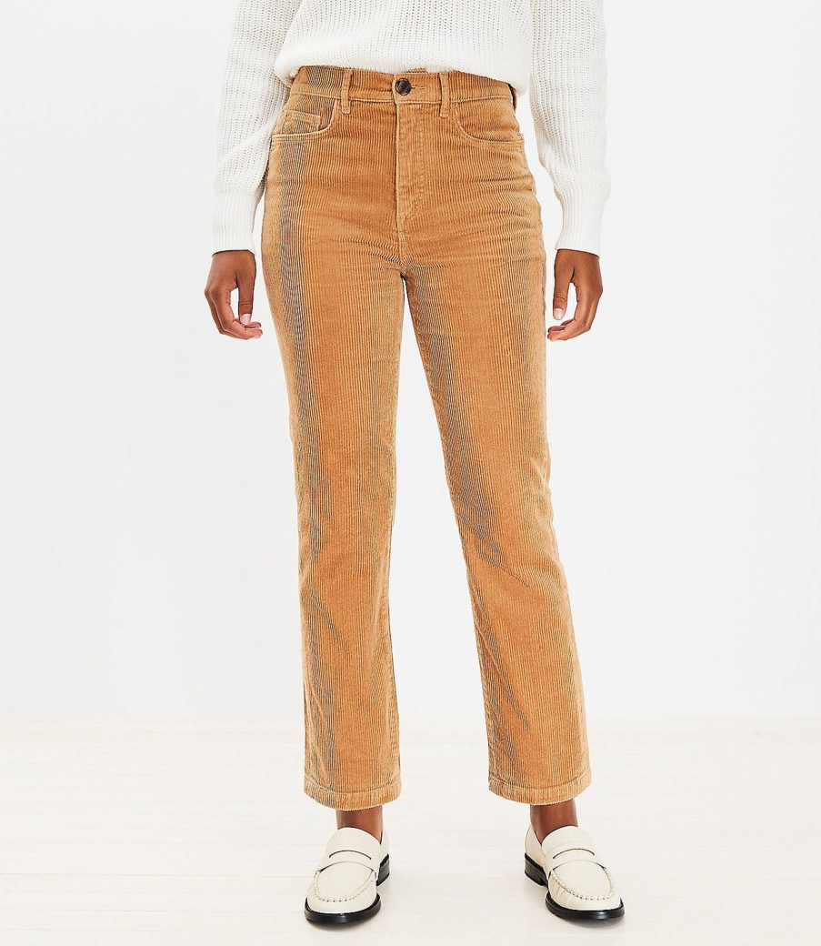 Clothing Loft | Curvy Straight Corduroy Pants Perfect Camel