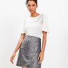 Clothing Loft | Sequin Wrap Shift Skirt Gunmetal