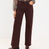 Clothing Loft | Belted High Rise Wide Leg Jeans In Iced Espresso