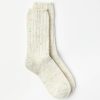 Clothing Loft | Shimmer Camp Crew Socks Whisper White