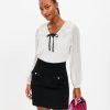 Clothing Loft | Button Pocket Shift Skirt Black