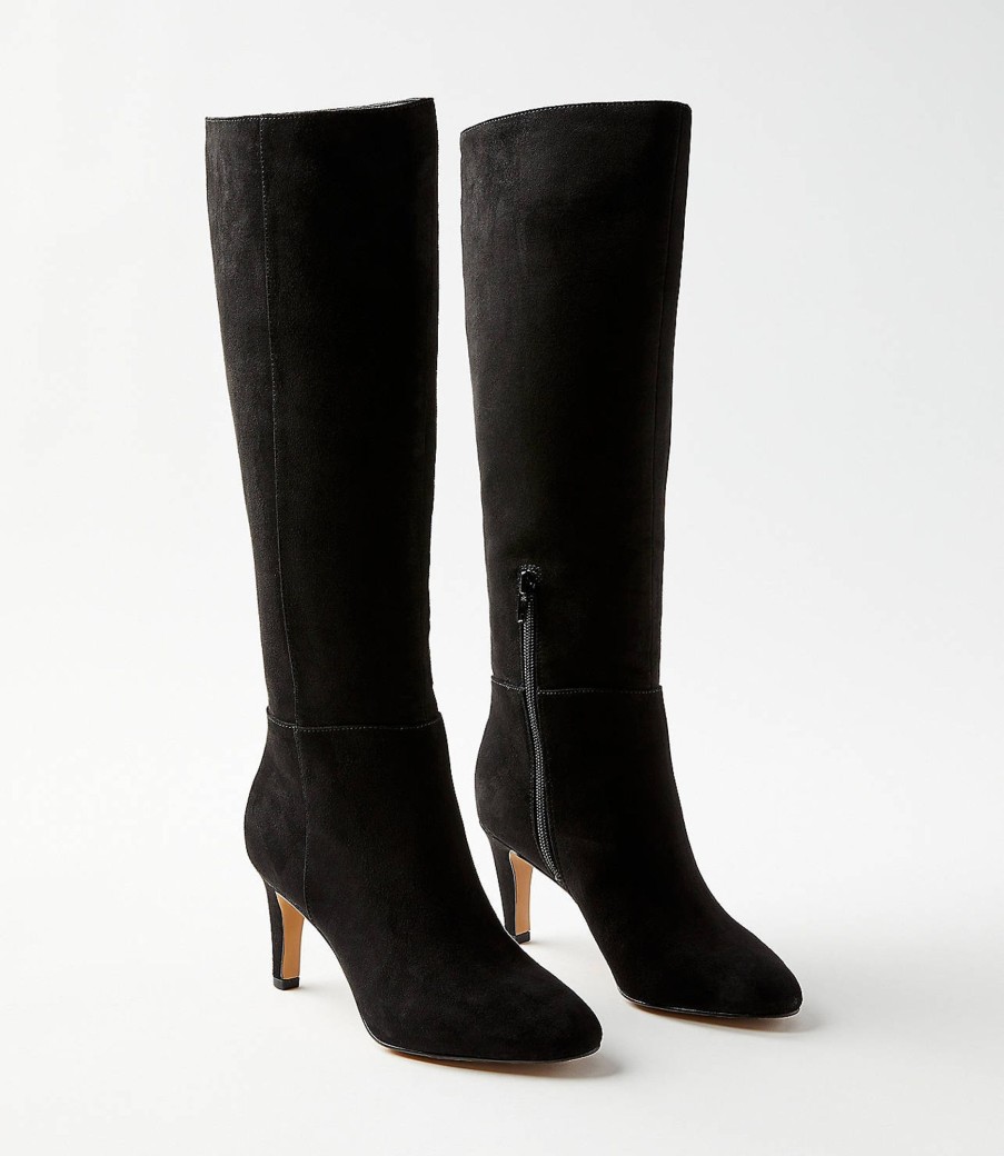 Accessories & Shoes Loft | Seamed Heeled Tall Boots Black