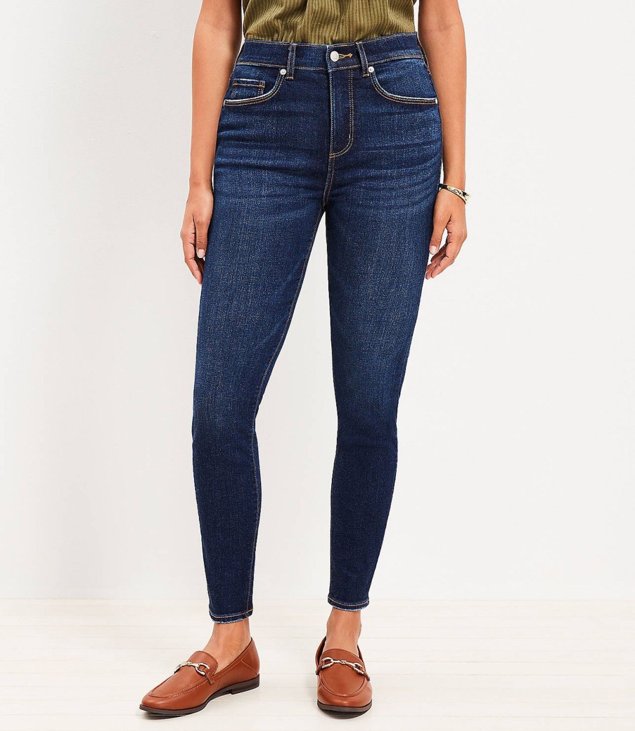 Clothing Loft | Tall Curvy High Rise Skinny Jeans In Vintage Dark Wash